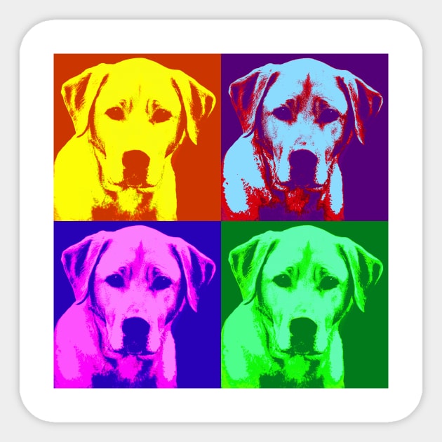 Pop Art Labrador Retriever Lab Sticker TeePublic
